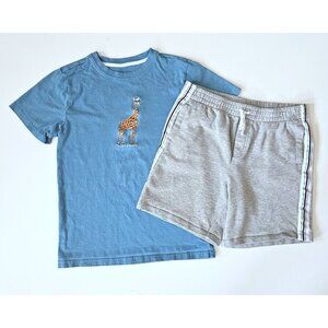 Janie and Jack 12 Giraffe Safari Tee Top Shorts Set